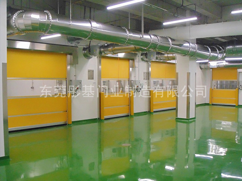 High speed rolling shutter door